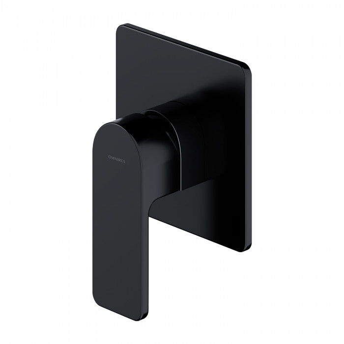 Смеситель для ванны и душа Omnires Baretti скрытого монтажа, black mat (BA7845BL)