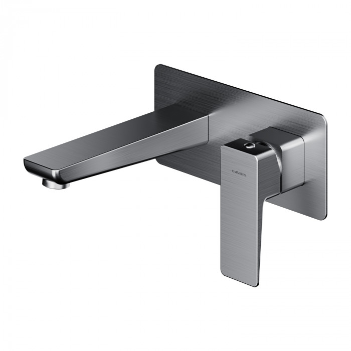 Смеситель для умывальника монтажа Omnires Parma inox (PM7415/1IN)