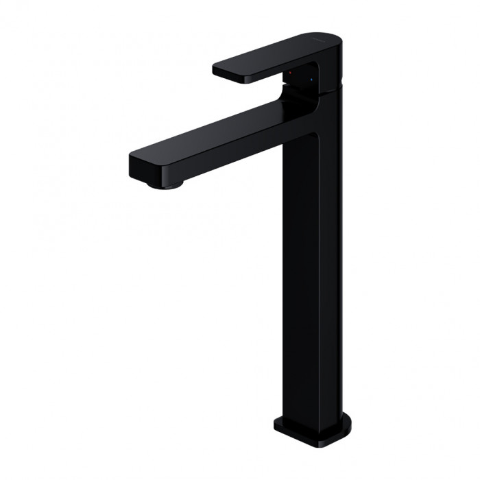 Змішувач для умивальника Omnires Baretti високий black mat (BA7812BL)