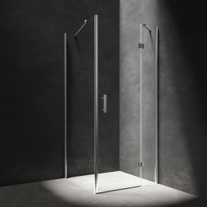 Душевая кабина Omnires Manhattan 120x80см безопасное стекло, хром (MH1280CRTR)
