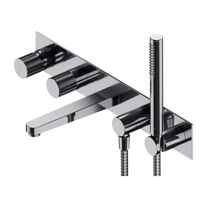 Смеситель для ванны и душа Omnires Contour скрытого монтажа, chrome (CT8037/1CR)