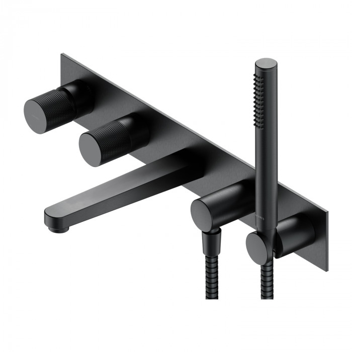 Смеситель для ванны и душа Omnires Contour скрытого монтажа, antracite (CT8037/1AT)