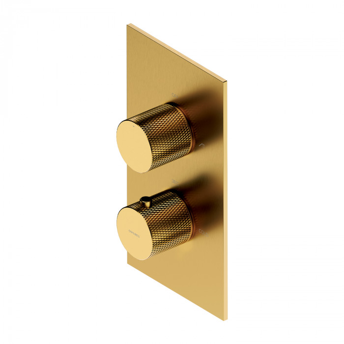 Смеситель для душа Omnires Contour скрытого монтажа, с термостатом (CT8036GLB)