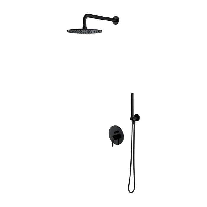 Душевая система скрытого монтажа Omnires Y black (SYSY18BL)