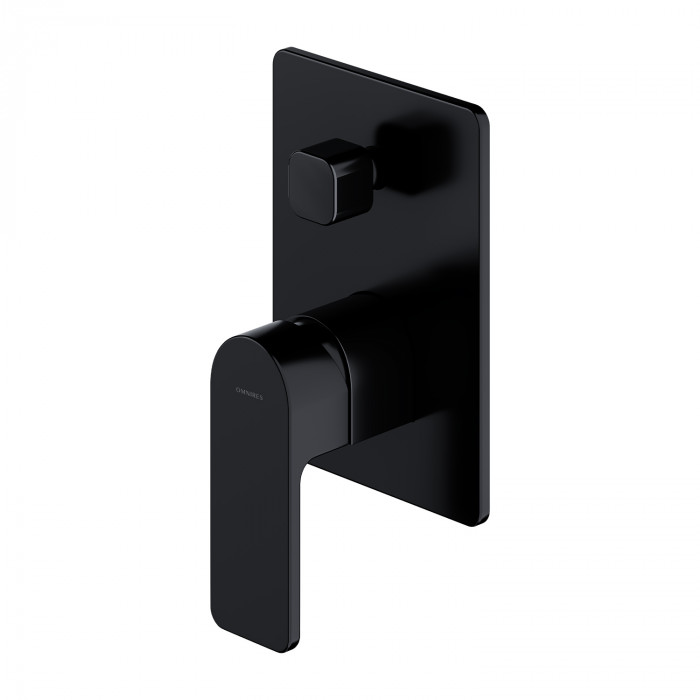 Смеситель для ванны и душа Omnires Baretti скрытого монтажа, black mat (BA7835BL)