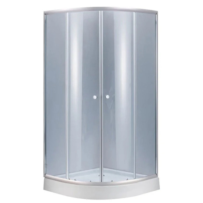 Набор Lidz Latwa SC80x80.SAT.LOW.GR - душевая кабина с тонированным стеклом и поддоном Kupala (SD00048658)