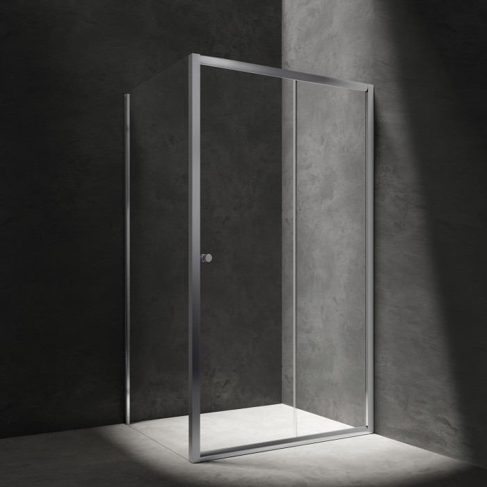 Душевая кабина Omnires Bronx 130x80см безопасное стекло, хром (BR1380CRTR)