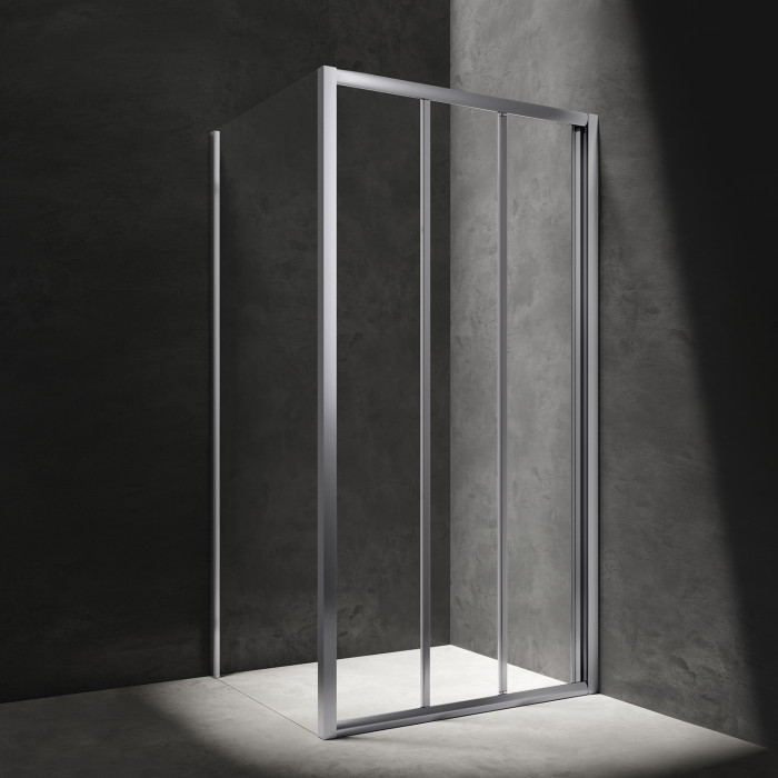 Душевая кабина Omnires Bronx 110x90см безопасное стекло, хром (BR1191CRTR)