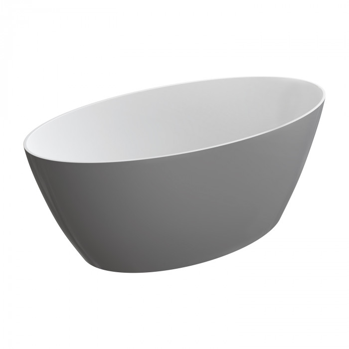 Ванна зі штучного каменю Omnires Siena 160x80 grey (SIENAWWBSP)