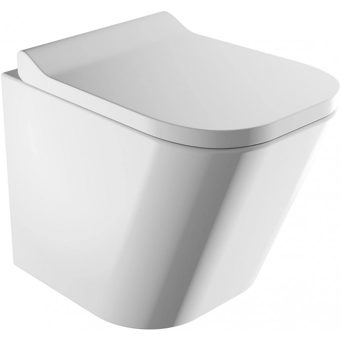 Унитаз Omnires Fontana rimless подвесной, сиденье дюропласт (FONTANAMWBP)