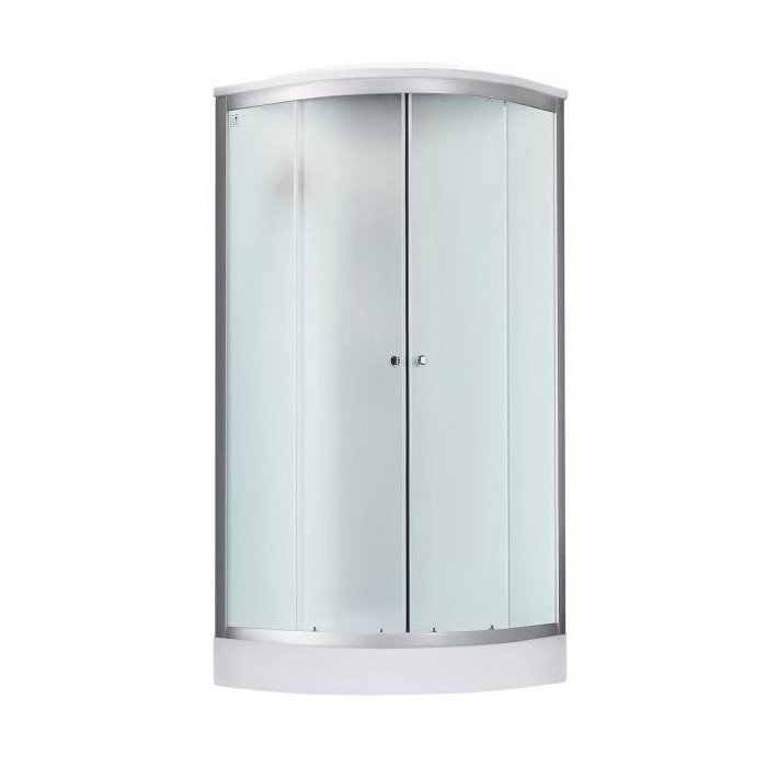 Набор Lidz душевой бокс Tani SB90x90.SAT.LOW.FR, стекло Frost 4 мм + поддон Kupala