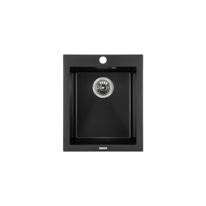 Кухонна мийка GRANADO Cadiz Black shine 410х500х220 (2301)