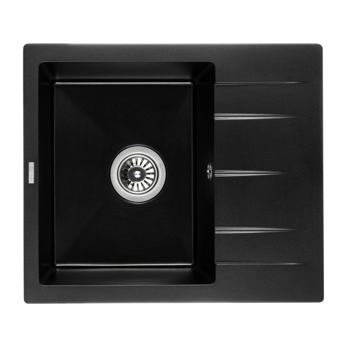 Кухонна мийка GRANADO Madrid Black Shine 580x500x225 (1601)