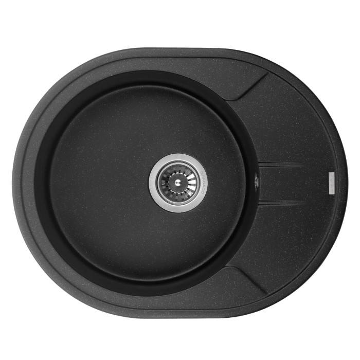 Кухонна мийка GRANADO Marbella Black Shine овальна (2901)
