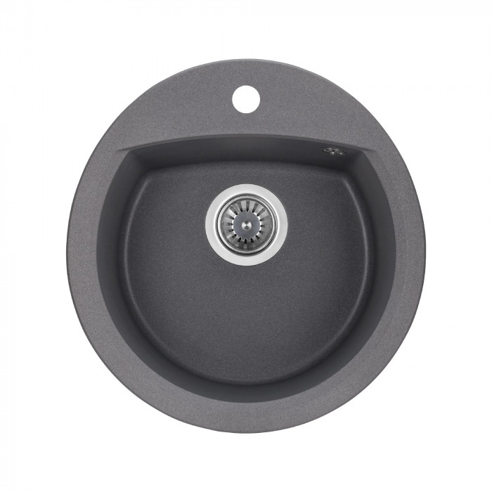 Кухонна мийка GRANADO Ronda Grafito кругла 470x490x200 мм (gr2209)