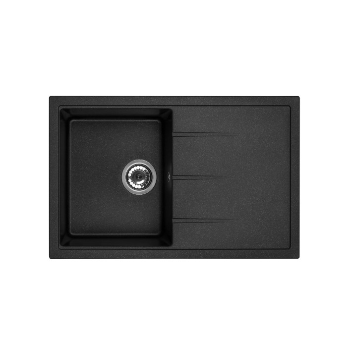 Кухонна мийка GRANADO Toledo Black shine 777x494x205 (2101)