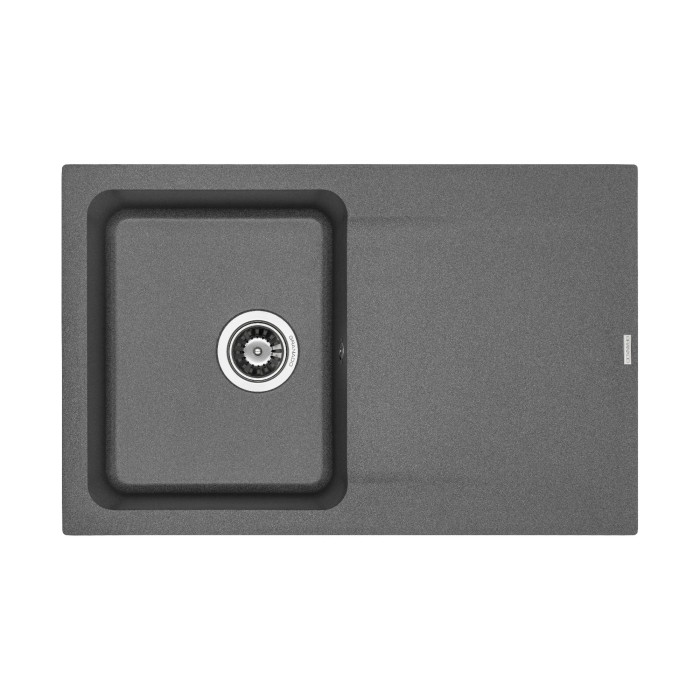 Мийка кухонна GRANADO Vigo Grafito врізна, прямокутна, Nanogranite, 775x495 мм (1409)