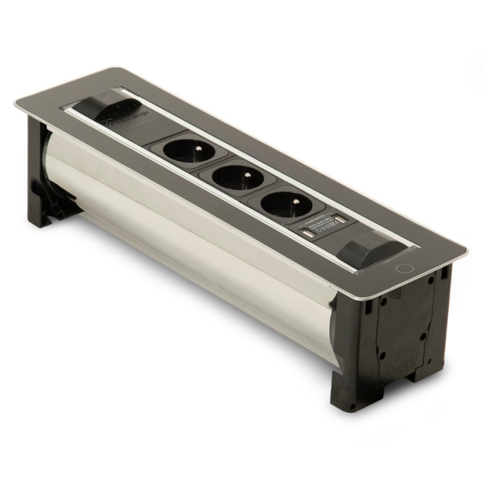 Вращающийся блок ASA Versaturn 3х220В + USB тип А + С 060.24F.00031