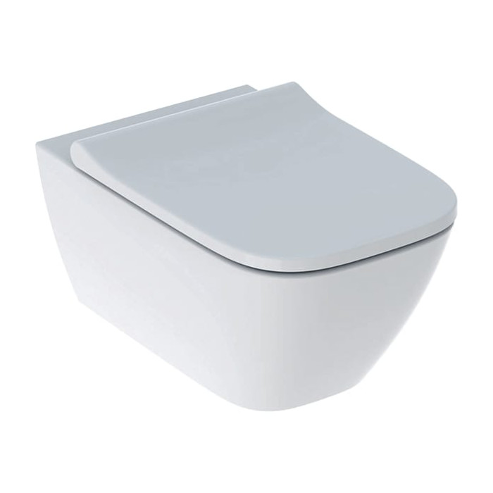 Унітаз Geberit Smyle Square 500.683.00.2 Rimfree із сидінням