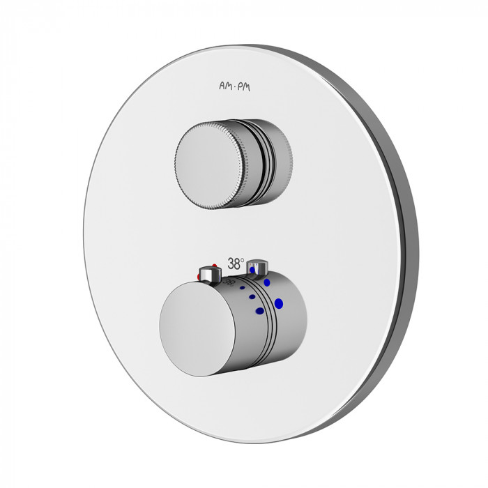 Смеситель для ванны и душа с термостатом, монтируемый в стену AM.PM Inspire V2.0 F50A75700