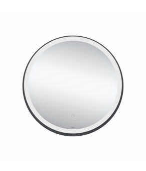 Зеркало Qtap Robin R600 Black с LED-подсветкой и антизапотеванием QT13786501B