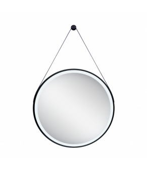 Зеркало Qtap Robin R600 Black с LED-подсветкой QT13786502B