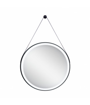 Зеркало Qtap Robin R600 Black с LED-подсветкой QT13786502B