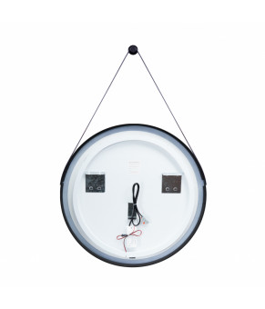 Зеркало Qtap Robin R600 Black с LED-подсветкой QT13786502B