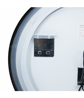 Зеркало Qtap Robin R600 Black с LED-подсветкой QT13786502B