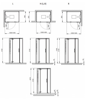 Паровая кабина Hoesch SensePerience 120х90 531221.010552