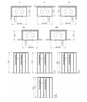 Паровая кабина Hoesch SensePerience 160х100 531361B.RAL-K7
