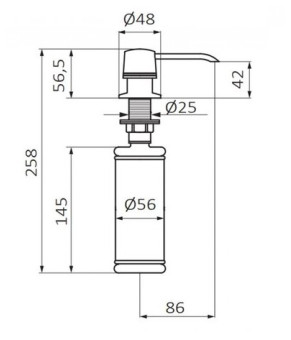 Дозатор GRB Kitchen 05090003