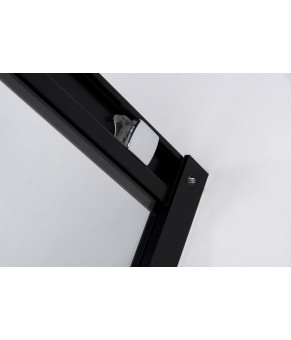 Душевая кабина AquaStream Premium S-Line 120S ALL BLACKS левосторонняя