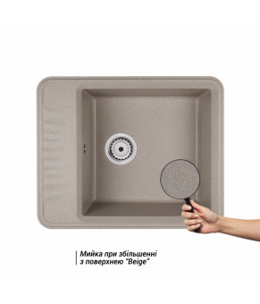 Кухонная мойка Qtap CS 6250 Beige (QT6250BEI551)