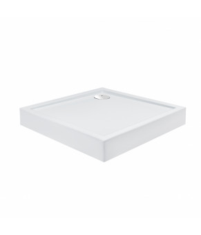 Набор Qtap душевая кабина Presto WHI1099SP5 Pear 1970x900x900 мм + поддон Tern 309912C 90x90x12 см с сифоном
