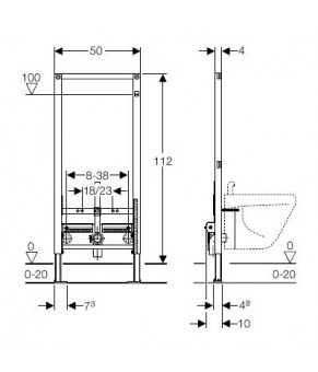 Монтаж Geberit Duofix 111.520.00.1