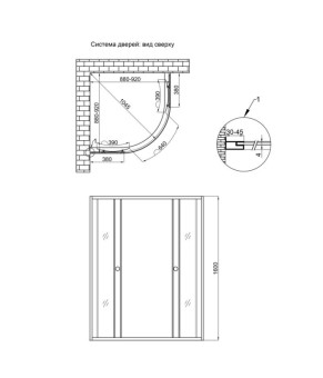 Душевая кабина Lidz Wieza SC90x90.SAT.HIGH.L, стекло Linie 4 мм без поддона