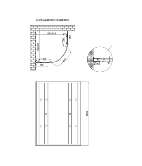 Душевая кабина Lidz Wieza SC90x90.SAT.LOW.L, стекло Linie 4 мм без поддона