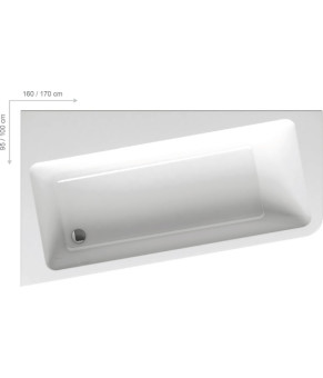Акриловая ванна Ravak 10° 160x95 L C831000000 