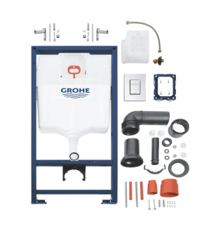 Grohe Rapid SL в сборе, для подвесного унитаза (кнопка Skate Cosmopolitan) (38772001)