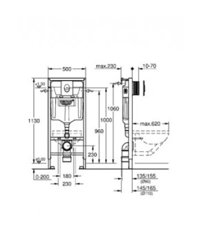 Инсталляция Grohe Rapid SL 38721001