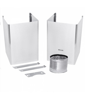 Вытяжка декоративная со стеклом WEILOR WGS 6230 SS 1000 LED