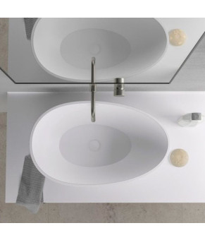 Раковина накладная iStone Bath Moira WD38388F8 white matt