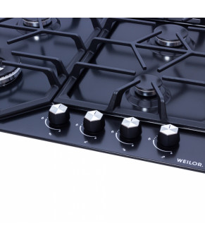 Поверхность газовая на металле WEILOR GM W604 BL