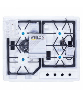 Поверхность газовая на металле WEILOR GM W604 BL