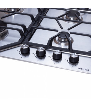 Поверхность газовая на металле WEILOR GM W604 SS