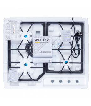 Поверхность газовая на металле WEILOR GM W604 WH