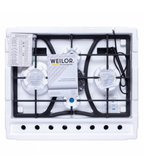 Поверхность газовая на металле WEILOR GM W614 BL