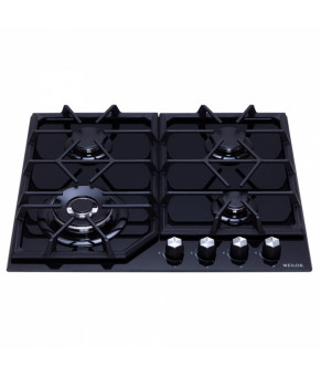 Поверхность газовая на стекле WEILOR GG W604 BL