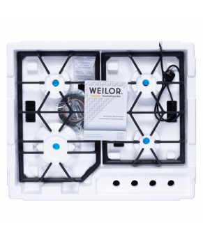 Поверхность газовая на стекле WEILOR GG W604 BL